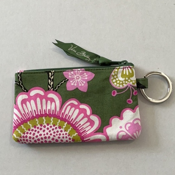 Vera Bradley Olivia Park Pattern ID Holder with Keyring - Picture 2 of 3